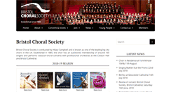 Desktop Screenshot of bristolchoral.co.uk